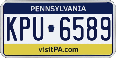 PA license plate KPU6589