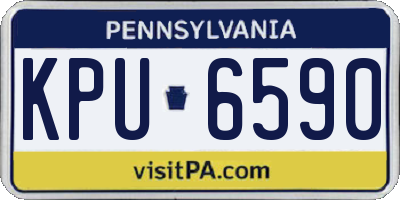 PA license plate KPU6590