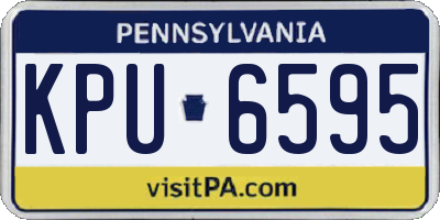 PA license plate KPU6595