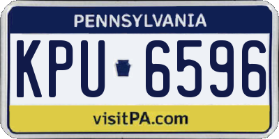 PA license plate KPU6596