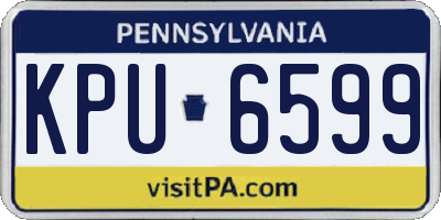 PA license plate KPU6599
