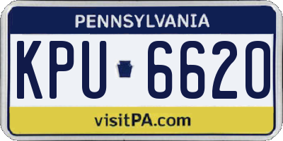 PA license plate KPU6620
