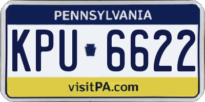 PA license plate KPU6622