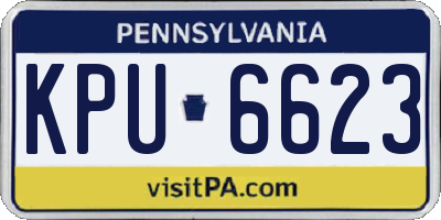 PA license plate KPU6623