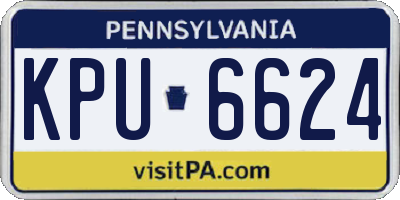 PA license plate KPU6624