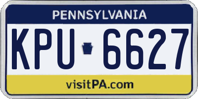 PA license plate KPU6627