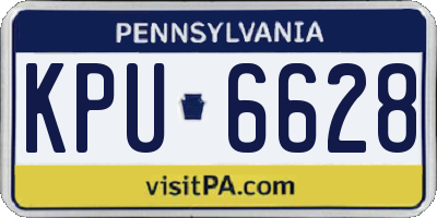 PA license plate KPU6628