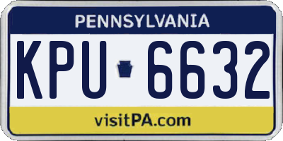 PA license plate KPU6632