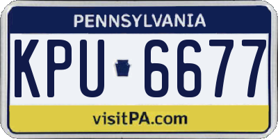 PA license plate KPU6677