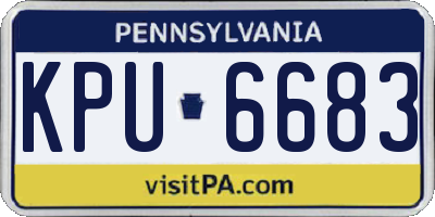 PA license plate KPU6683
