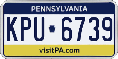 PA license plate KPU6739