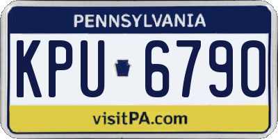 PA license plate KPU6790