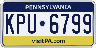 PA license plate KPU6799