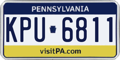 PA license plate KPU6811