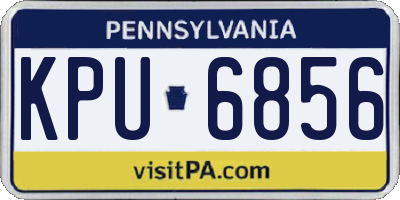 PA license plate KPU6856