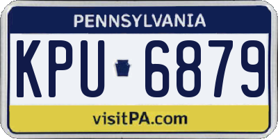 PA license plate KPU6879