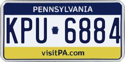 PA license plate KPU6884