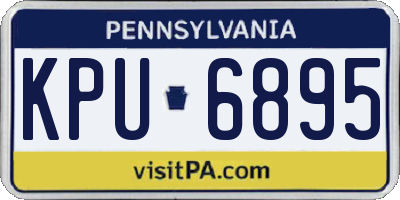 PA license plate KPU6895