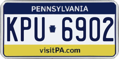 PA license plate KPU6902