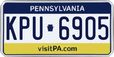 PA license plate KPU6905