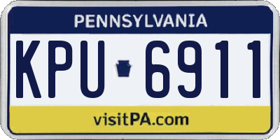 PA license plate KPU6911