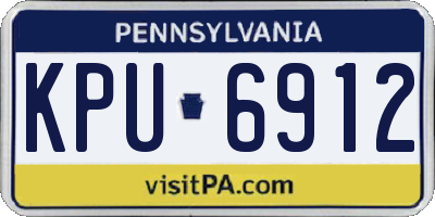 PA license plate KPU6912