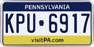 PA license plate KPU6917