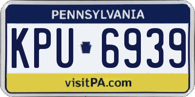 PA license plate KPU6939