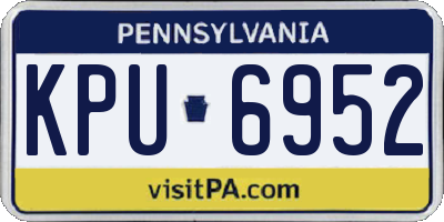 PA license plate KPU6952