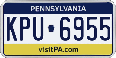 PA license plate KPU6955