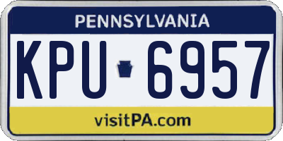 PA license plate KPU6957