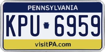 PA license plate KPU6959