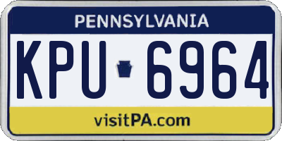 PA license plate KPU6964