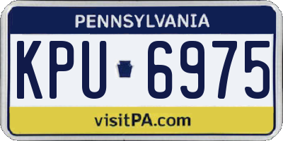 PA license plate KPU6975