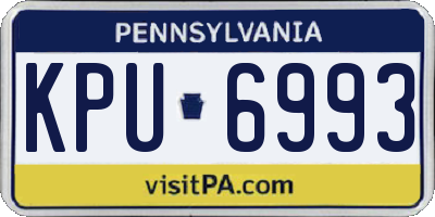 PA license plate KPU6993