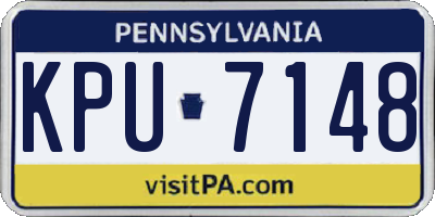 PA license plate KPU7148