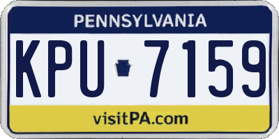 PA license plate KPU7159