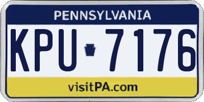 PA license plate KPU7176