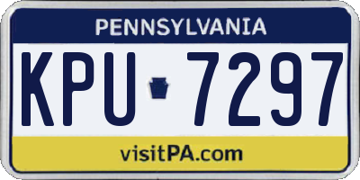 PA license plate KPU7297