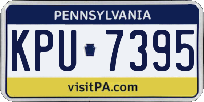 PA license plate KPU7395