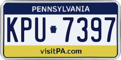 PA license plate KPU7397