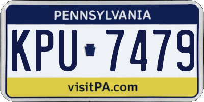 PA license plate KPU7479
