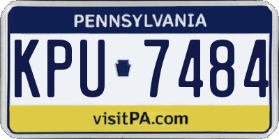 PA license plate KPU7484