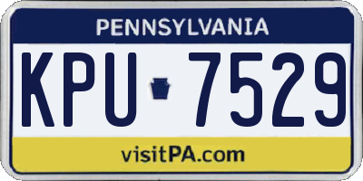 PA license plate KPU7529