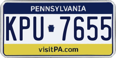 PA license plate KPU7655