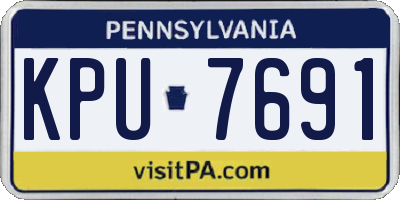 PA license plate KPU7691