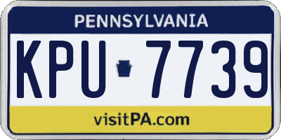 PA license plate KPU7739