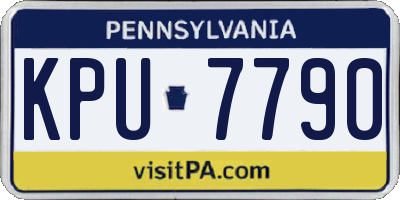 PA license plate KPU7790
