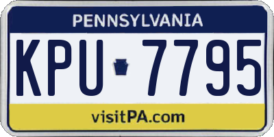 PA license plate KPU7795