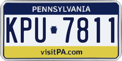 PA license plate KPU7811